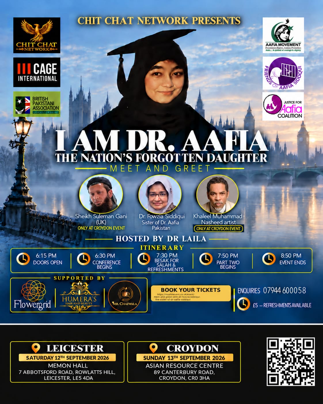 Meet and Greet with Dr Fowzia Siddiqui, the sister of Dr Aafia Siddiqui
