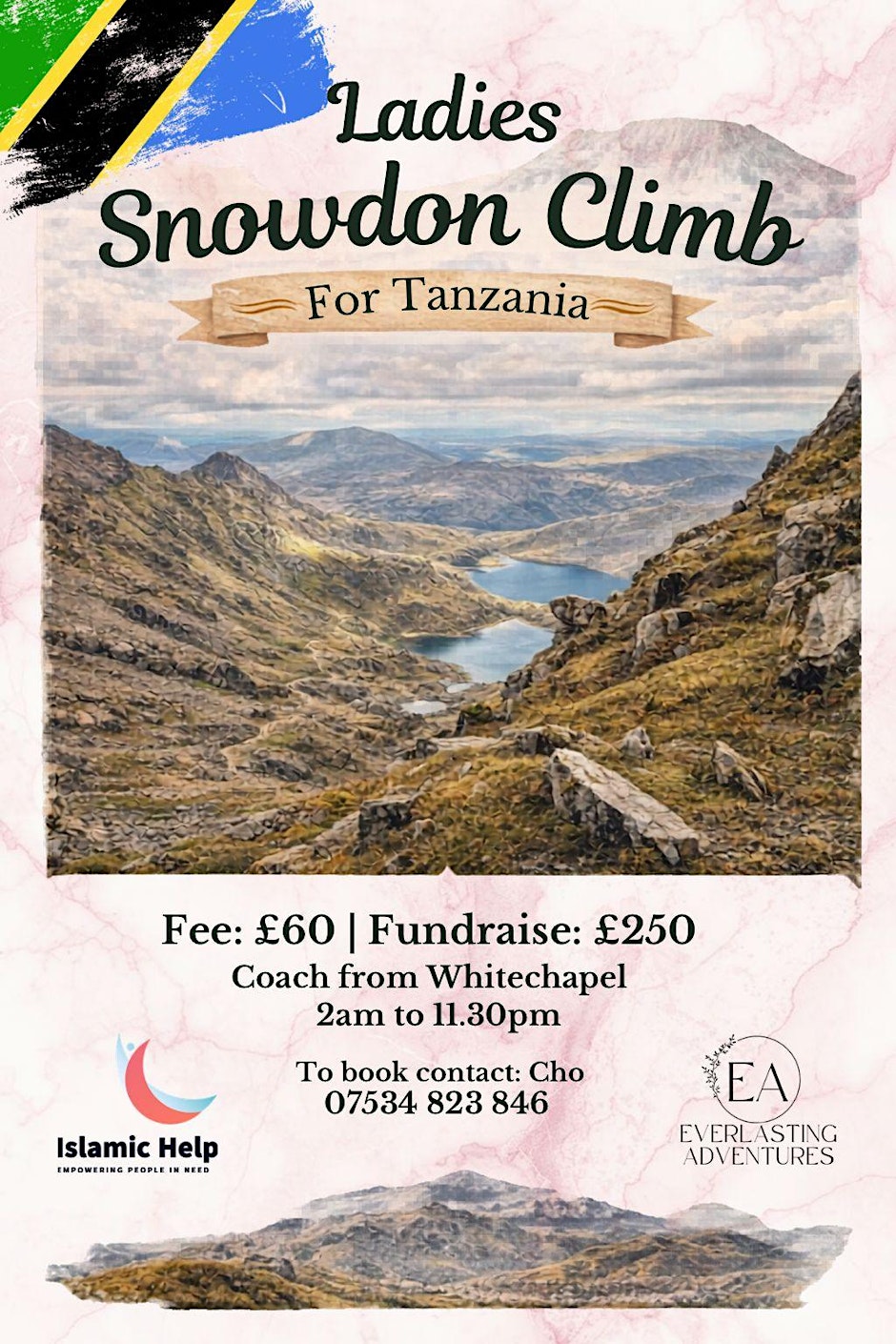 Ladies Snowdon Climb for Tanzania