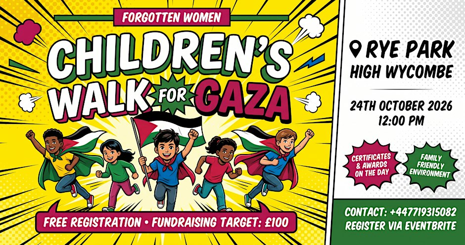 Children’s Walk for Gaza in High Wycombe Rye Park