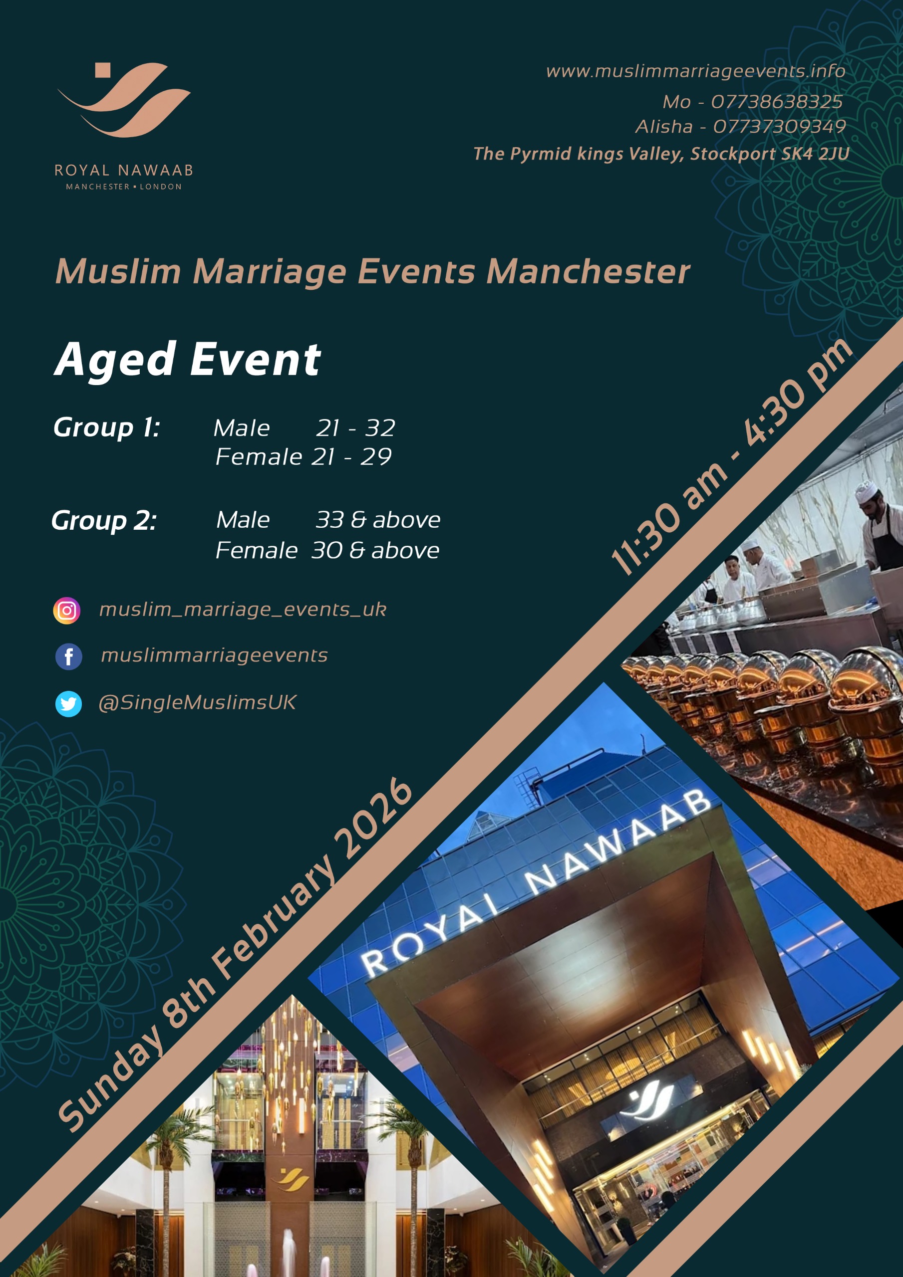 Muslim Marriage Events Manchester – 2 Age Groups