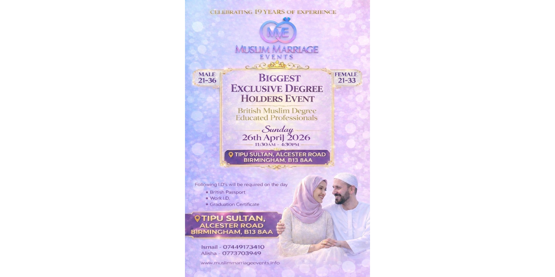 Birmingham Exclusive Degree Educated Professionals Marriage Event