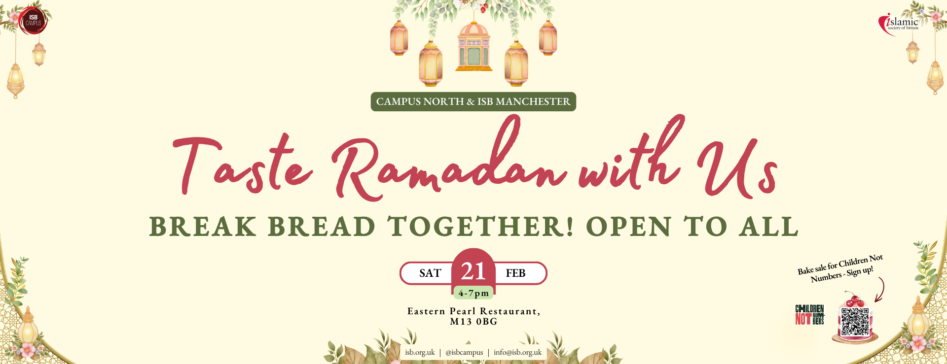 ISB Manchester Community Iftar 2026